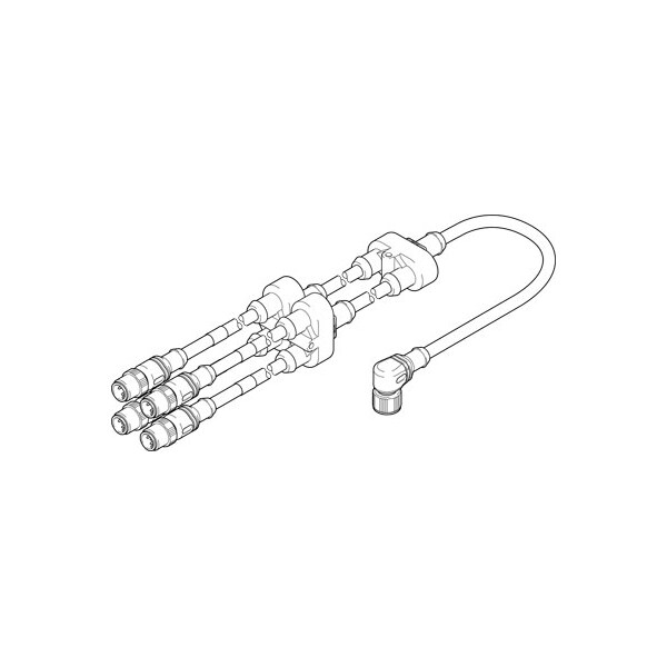 Festo Adapter NEFV-V12-M12W8-0.6-M12QG5 NEFV-V12-M12W8-0.6-M12QG5 - main